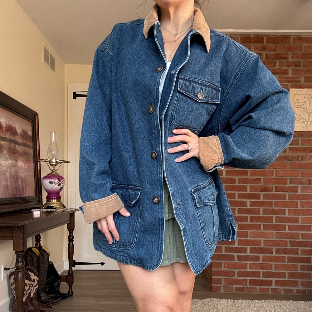 Rare! Vintage Old Navy Denim Chore Coat - Barn Jacket